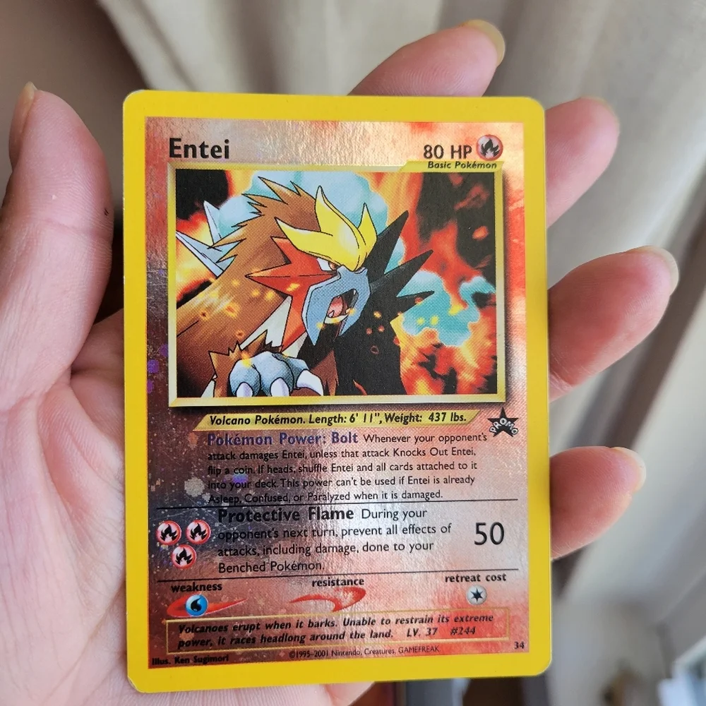 Pokemon | Games | Entei Reverse Holo Promo Pokemon Card Animation | Poshmark